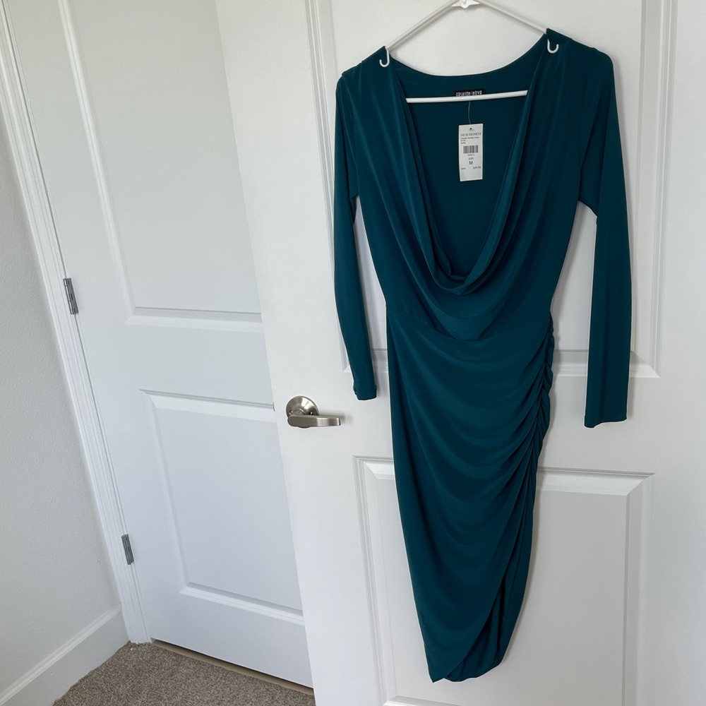 Fashion Nova low cut asymmetrical dress